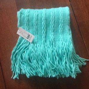 Teal soft scarf